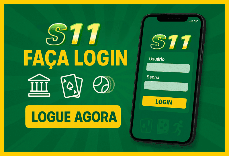 Imagem destacando login seguro na S11BET para novos usuários